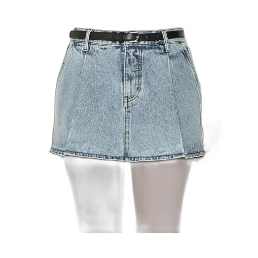 Low Rise Denim Skirt