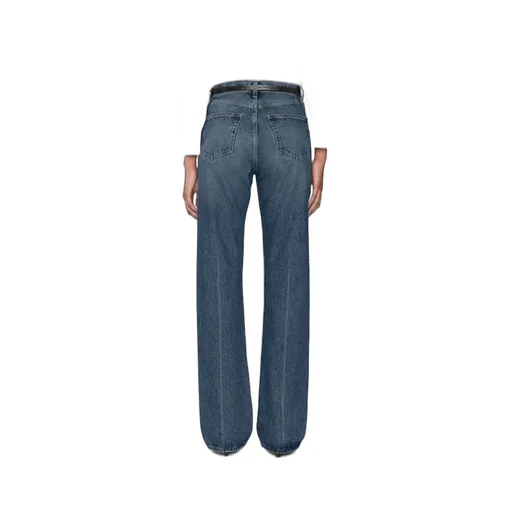 High-Waisted Straight-Leg Jeans