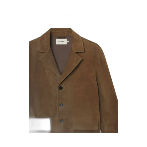 Suede Three-Button Jacket