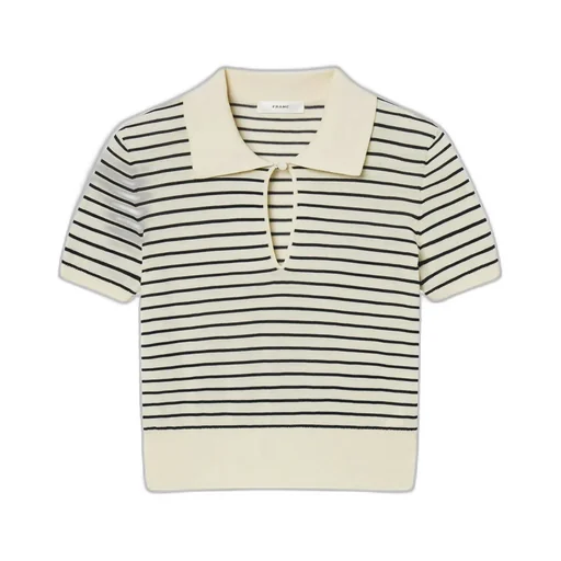 Striped Short Sleeve Polo Shirt