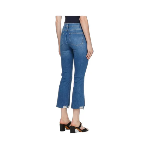 High-Rise Zipper Jeans