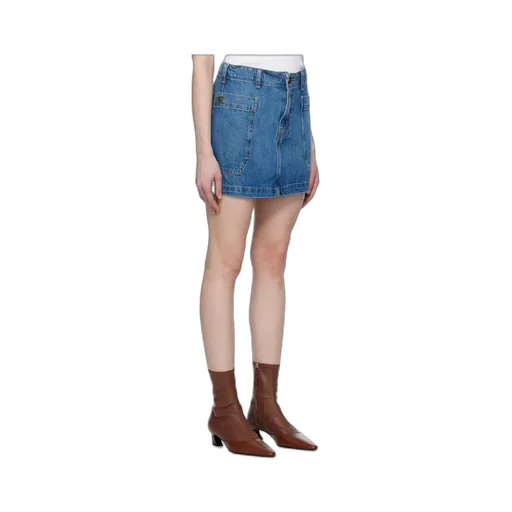 Double Pocket Denim Skirt