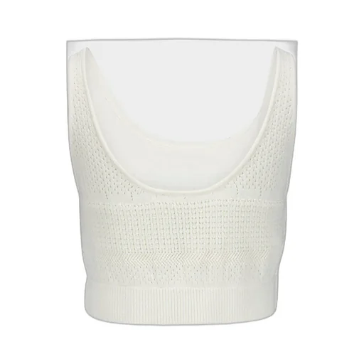 Crochet Knit Cropped Sleeveless Top