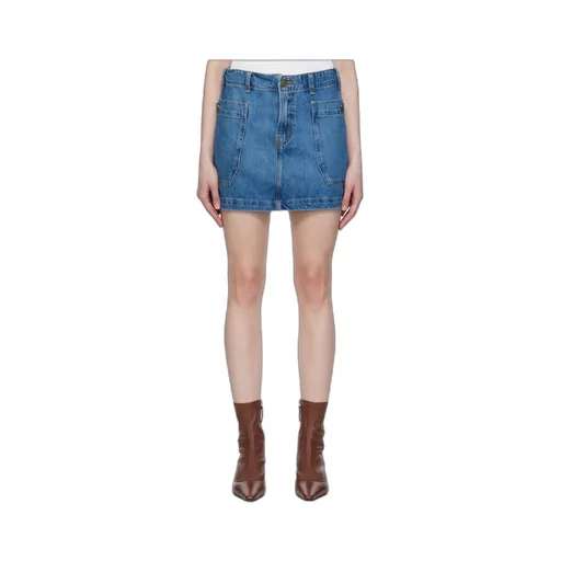 Double Pocket Denim Skirt