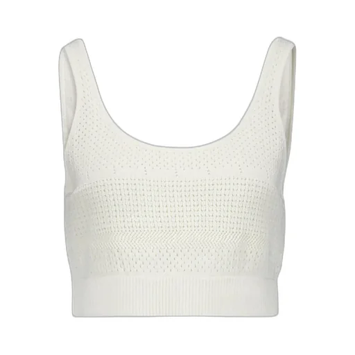 Crochet Knit Cropped Sleeveless Top