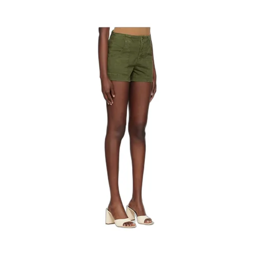 Clean Utility Stretch-Cotton Twill Shorts