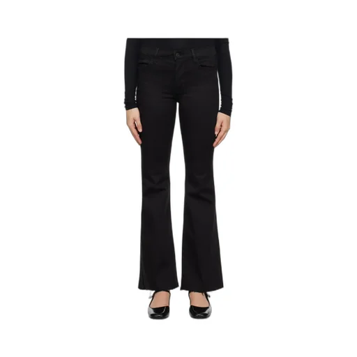 Le Easy Flare Logo Denim Pants