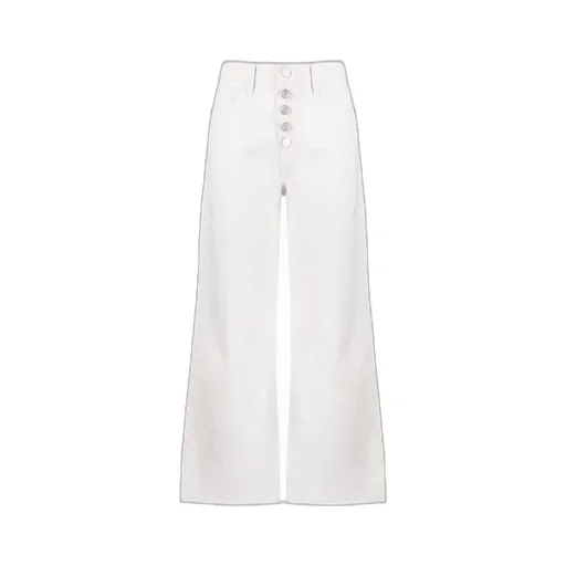 High-Waist Wide-Leg Cropped Jeans