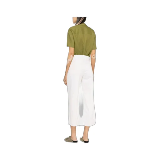 High-Waist Wide-Leg Cropped Jeans