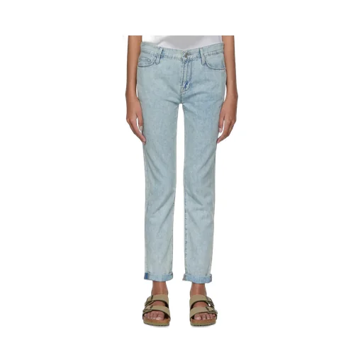 Distressed-Effect Denim Jeans