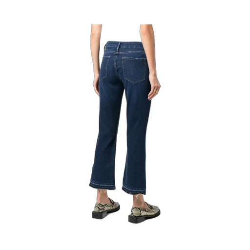 High-Rise Cropped Flared Jeans