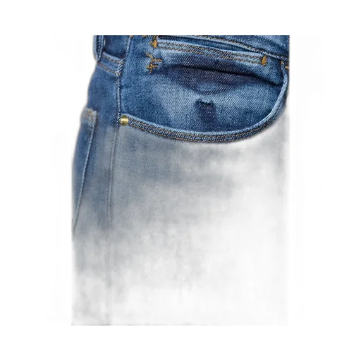 Faded Effect Cropped Jeans