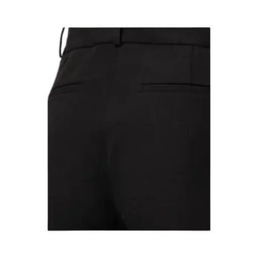 Pressed-Crease Cropped Bootcut Trousers