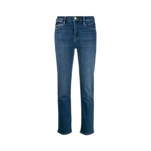 Faded Effect Cropped Jeans