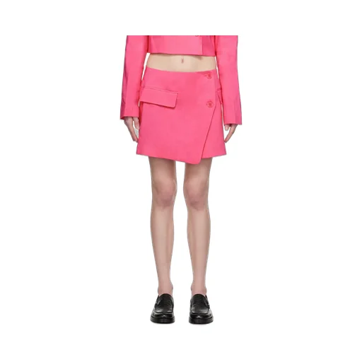 Button Detail Skirt