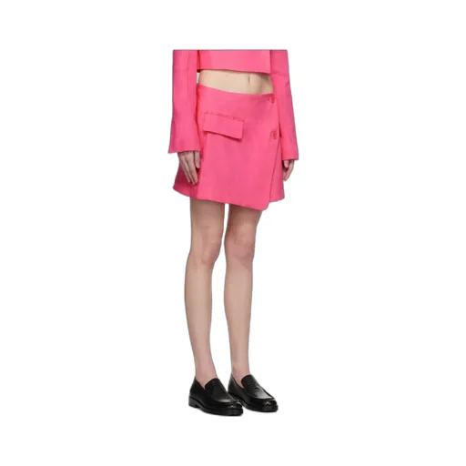 Button Detail Skirt