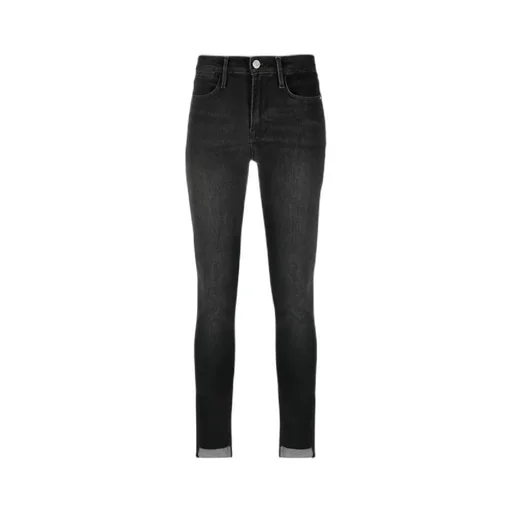 Le High Skinny Raw-Hem Jeans