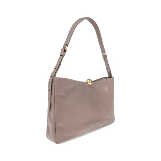 Sfera Logo Debossed Medium Shoulder Bag