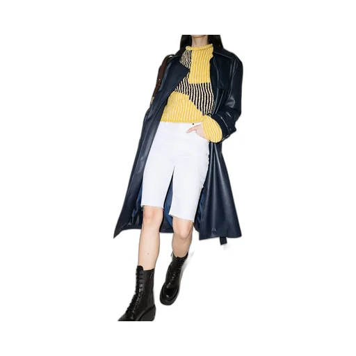 Knee-Length Denim Shorts