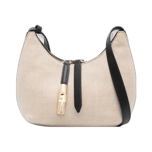 Logo Plaque Zipped Crossbody Bag