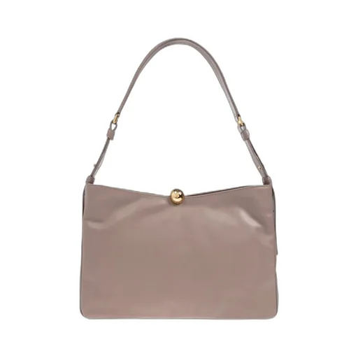 Sfera Logo Debossed Medium Shoulder Bag