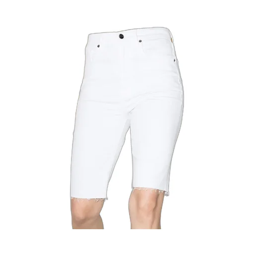 Knee-Length Denim Shorts