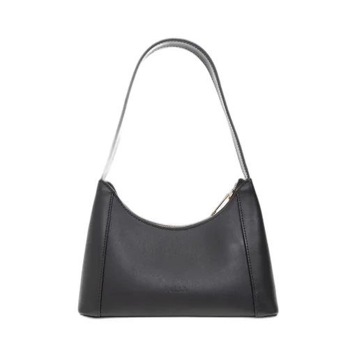 Logo Plaque Leather Shoulder Bag