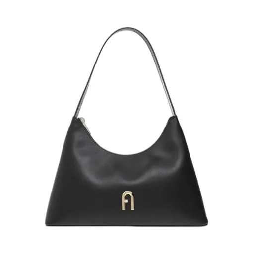 Diamante Zipped Small Shoulder Bag