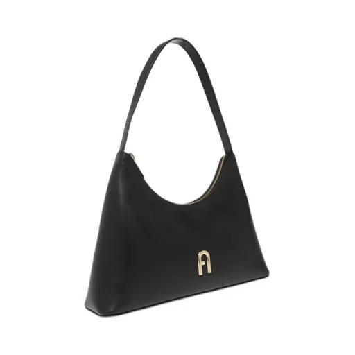 Diamante Zipped Small Shoulder Bag
