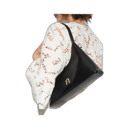 Diamante Zipped Small Shoulder Bag