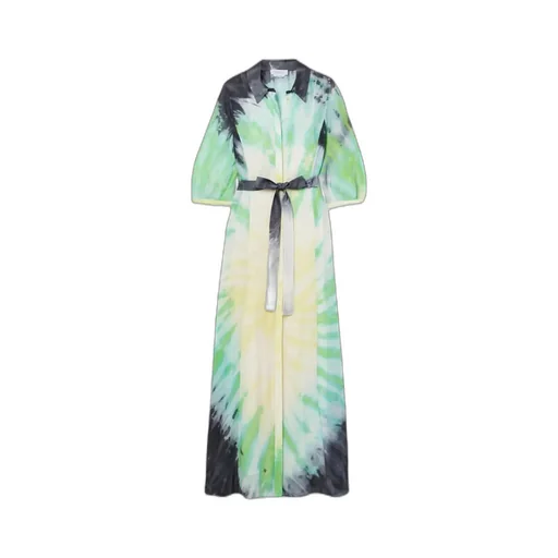 Lapel Short-Sleeved Dress
