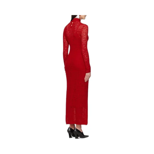 Lethe Pointelle Knit Maxi Dress