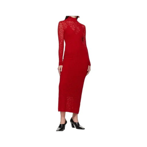 Lethe Pointelle Knit Maxi Dress