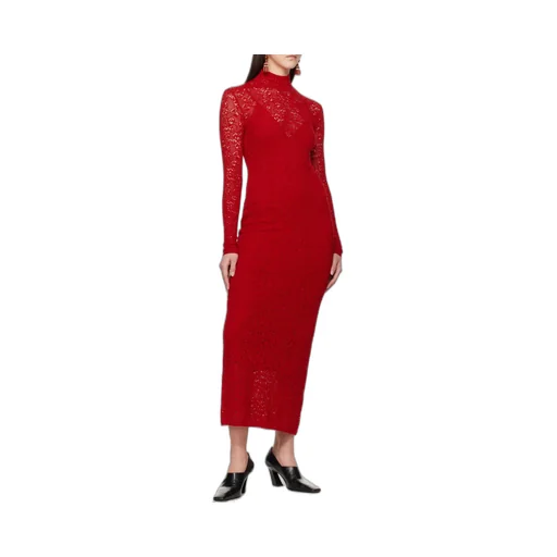 Lethe Pointelle Knit Maxi Dress