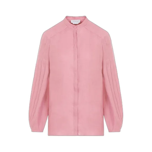 Laetitia Linen Pleated Blouse