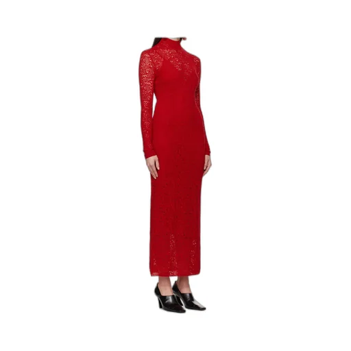Lethe Pointelle Knit Maxi Dress