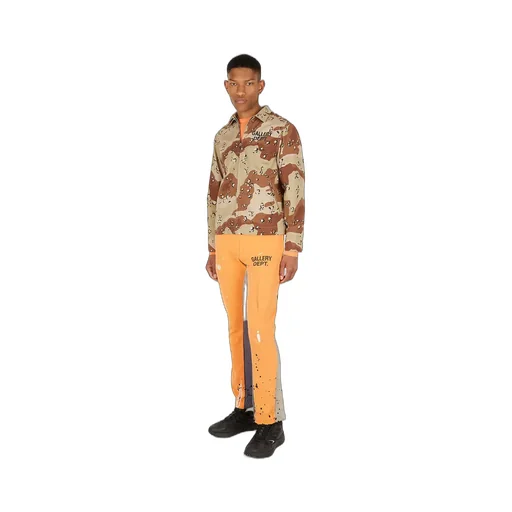 Flared Paint-Splatter Track Pants