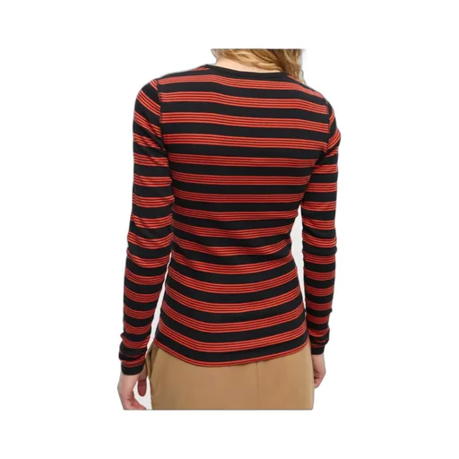 Striped Rib Long Sleeve T-Shirt
