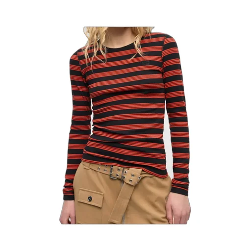 Striped Rib Long Sleeve T-Shirt