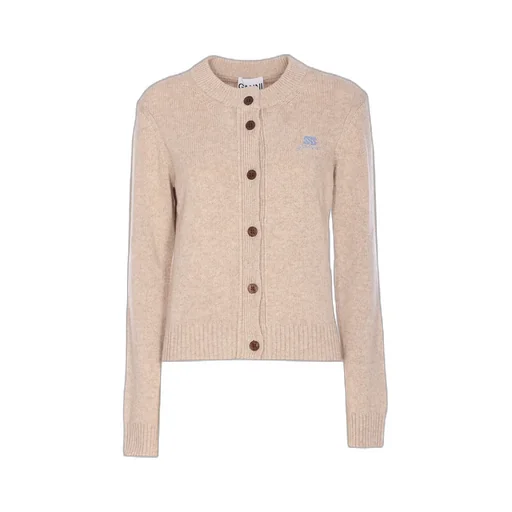 Crewneck Buttoned Cardigan