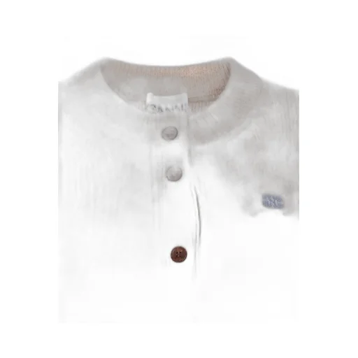 Crewneck Buttoned Cardigan