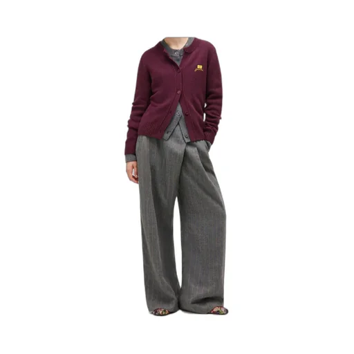 Buttoned Crewneck Cardigan