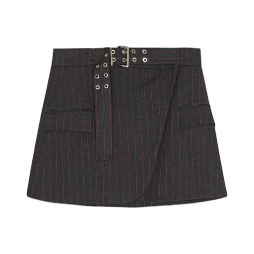 Pinstriped Mini Skirt