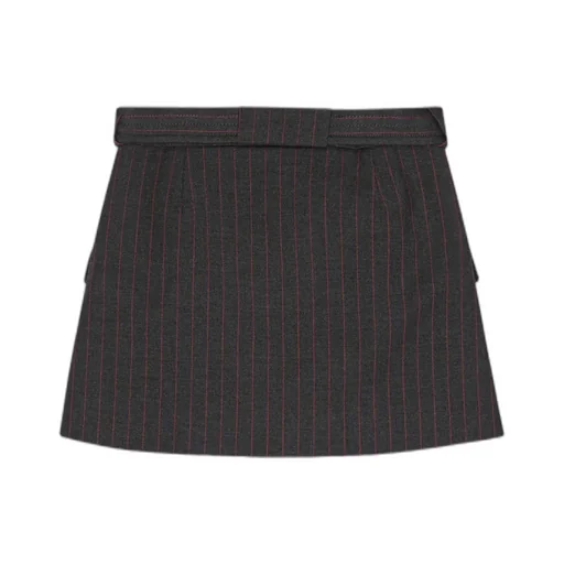 Pinstriped Mini Skirt
