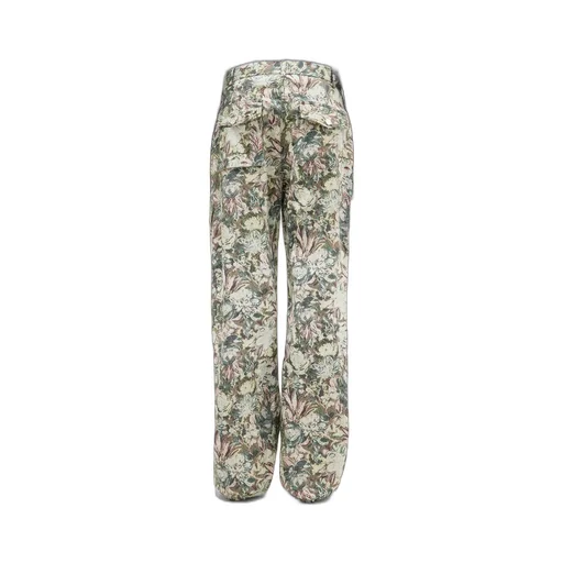 Drawstring Hem Floral Printed Pants