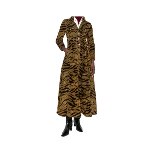 Tiger Print Denim Dress