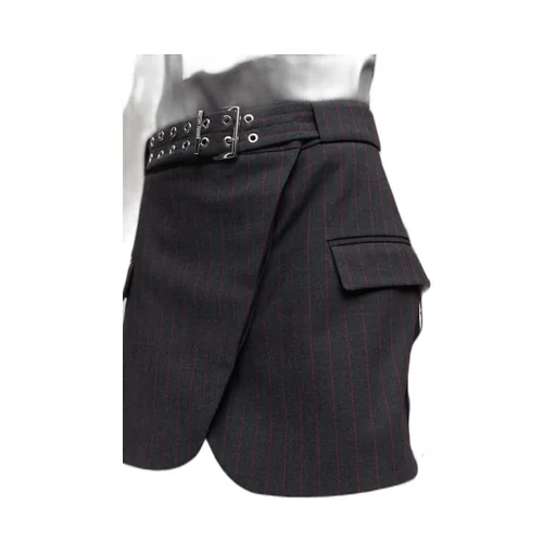 Pinstriped Mini Skirt