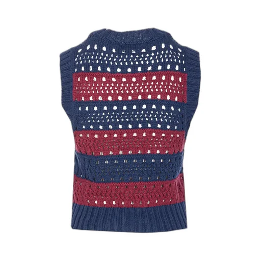 Striped Knitted Vest