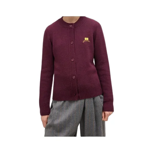 Buttoned Crewneck Cardigan