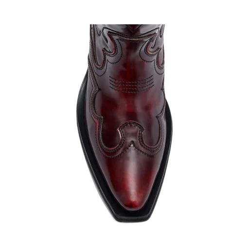 Mid Shaft Embroidered Western Boots